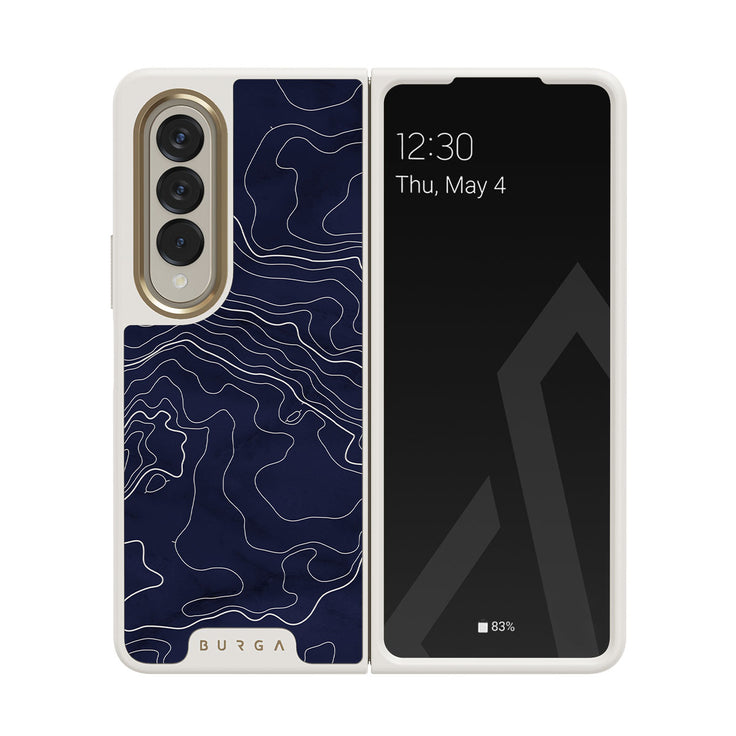 Drifting Shores - Line Art Samsung Galaxy Z Fold 4 Case